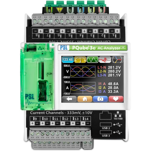 Analizzatore di monitoraggio - PQube 3e - Power Standards Lab - per rete elettrica / di potenza / grafico