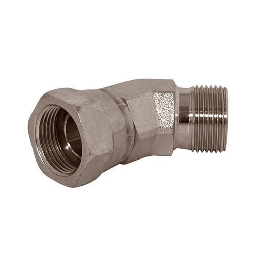 Adattatore idraulico industriale - 7303 series - Hydroscand - filettato / di acciaio / a gomito