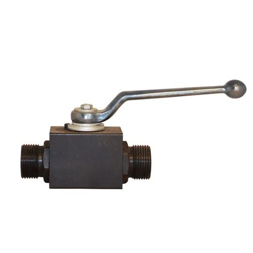 Valvola a sfera - 8034 series - Hydroscand - a leva / in acciaio / a 2 vie