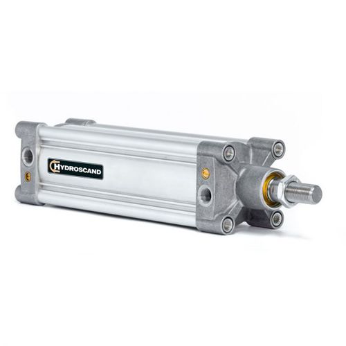 Cilindro pneumatico - C63MP2C series - Hydroscand - a pistone / con asta / in ottone