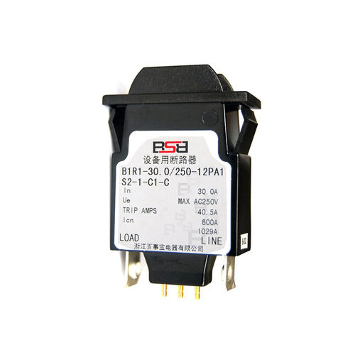 Interruttore automatico idraulico-magnetico - B1 series 1P - ZHEJIANG BSB ELECTRICAL APPLIANCES CO.,LTD - a riarmo manuale / per la distribuzione / per applicazioni ferroviarie