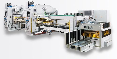 Linea di formatura di lattine per prodotti alimentari - UNIPRESS UP + UNIPRESS RPT - Cantec - per metallo / per trasportatore / per lamiera