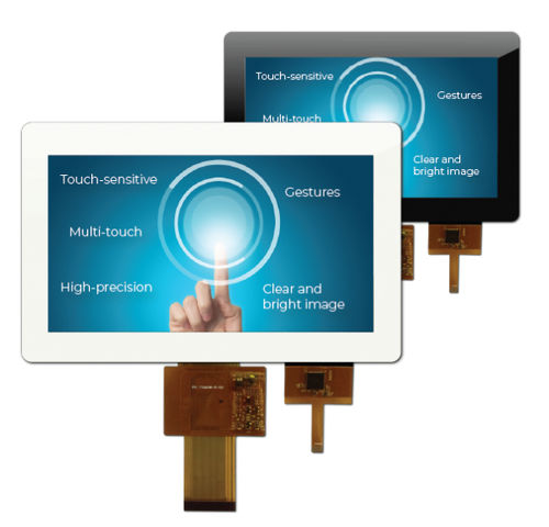 Modulo di visualizzazione TFT - RVT70UQTNWC0x - Riverdi - con touch screen capacitativo / 800 x 480 / industriale