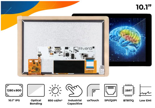 Display TFT - RVT101HVBNWC00-B - Riverdi - grafico / 800 x 600 / 1280 x 800