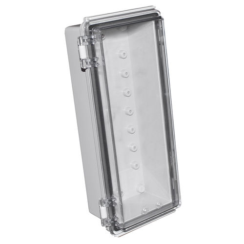 Scatola con coperchio incernierato - CHDX8-222C-  X8 Series - CamdenBoss Ltd - con montaggio a parete / rettangolare / in policarbonato