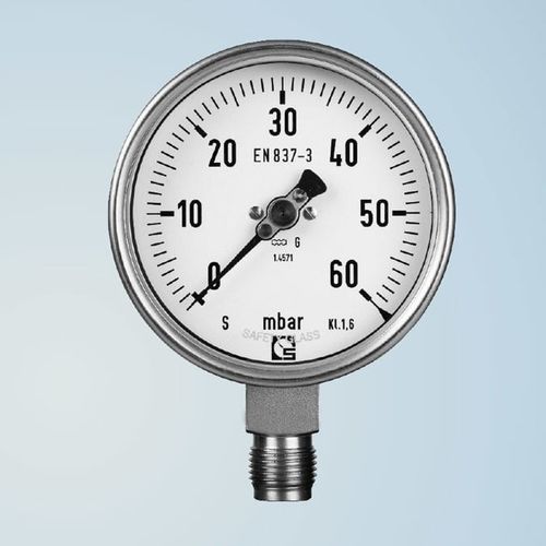 Manometro con quadrante - R 100 - Schmierer GmbH - filettato / G 1/2 / BSP 1/2