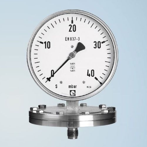 Manometro con quadrante - PKU 160 - Schmierer GmbH - filettato / con flangia / da incasso