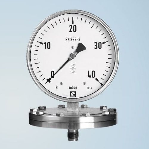Manometro con quadrante - PKU 250 - Schmierer GmbH - con flangia / da incasso / in PVC