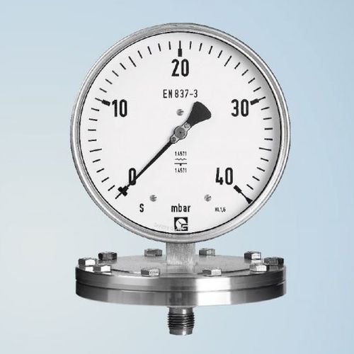 Manometro con quadrante - PGU 250 - Schmierer GmbH - filettato / con flangia / da incasso