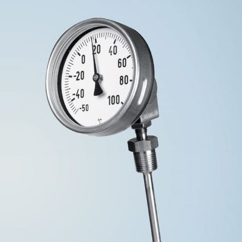Termometro bimetallico - BU 160 - Schmierer GmbH - con quadrante / fisso / in acciaio inossidabile