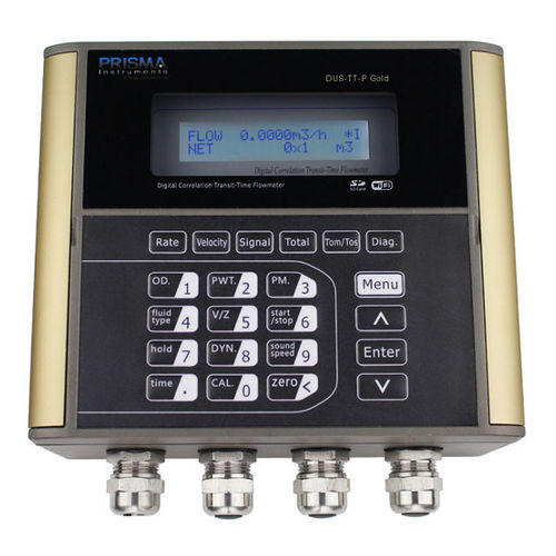 Misuratore di portata a ultrasuoni per tempo di transito - DUS-TT-F Gold - Prisma Instruments - volumetrico / per acqua / per prodotti chimici