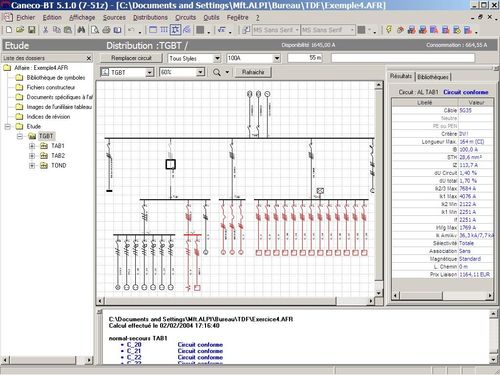 Software per impianto elettrico a bassa tensione - NFC 15-100, BS, RGIE, IEC364, HD384, VDE | Caneco BT - ALPI