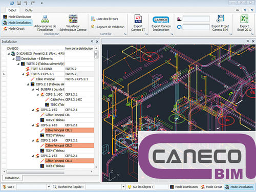 Software BIM - Caneco BIM - ALPI - per progettazione di impianti elettrici