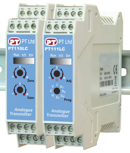 Condizionatore di segnale per celle di carico - PT11 series - PT Limited - analogico / su guida DIN / per ponti estensimetrici