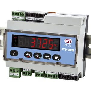 Indicatore di peso digitale - PT210DIN - PT Limited - su guida DIN / RS-232 / Ethernet