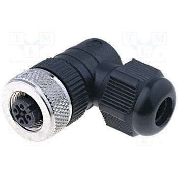 Connettore di dati - CON-M12X4-ANGX - PT Limited - femmina / a vite / M12