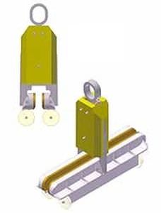 Pinza per sollevamento per lastra di vetro - 500 - 1 000 kg | P series - Elephant - manuale