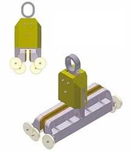 Pinza per sollevamento per lastra di vetro - max. 500 kg | PB12 - Elephant - verticale