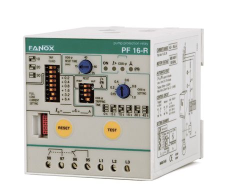 Relè di sovraccarico - PF-16R - FANOX ELECTRONIC - di sequenza di fasi / di assenza di fase / di squilibrio di fase