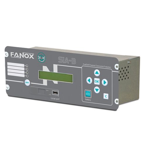 Relè di protezione autoalimentato - SIA-B STANDARD - FANOX ELECTRONIC - di sovraintensità / per montaggio su pannello / configurabile