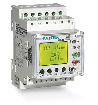Relè di controllo con dispersione a terra - ELR-3B - FANOX ELECTRONIC - AC / DC / su guida DIN