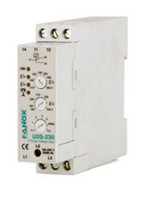 Relè di protezione di sequenza di fasi - U3 series - FANOX ELECTRONIC - di squilibrio di fase / di assenza di fase / di tensione