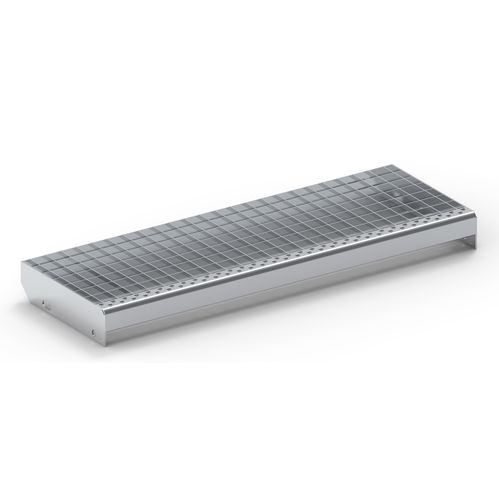 Grigliato per gradini di scale - NAGÉV RÁCS Kft. / NAGÉV GRATINGS LTD. - in metallo / in acciaio inossidabile / pressato