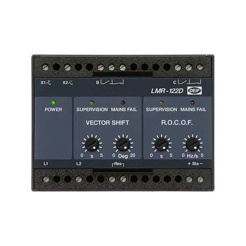 Relè di protezione per generatore - LMR-122D - DEIF - su guida DIN