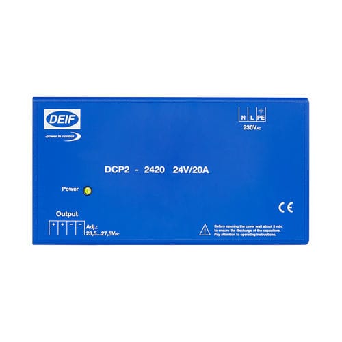 Caricabatteria su guida DIN - DCP2 series - DEIF - piombo / automatica