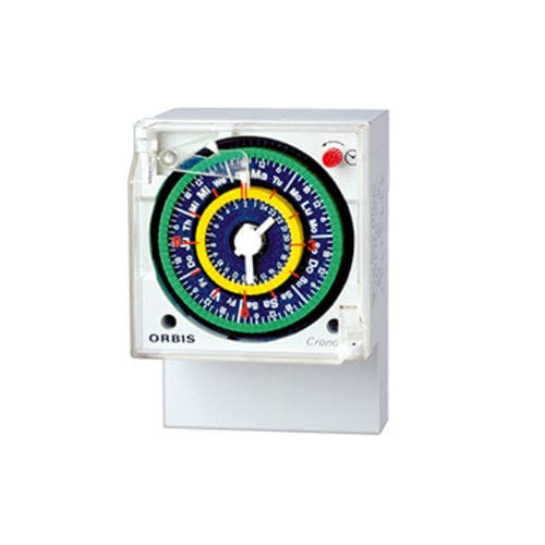 Interruttore orario analogico - CRONO - ORBIS TECNOLOGÍA ELÉCTRICA - montaggio su pannello / su guida DIN