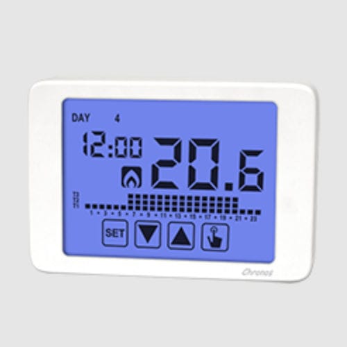 Termostato elettronico - CHRONOS - ORBIS TECNOLOGÍA ELÉCTRICA - per montaggio in superficie / AC / IP40