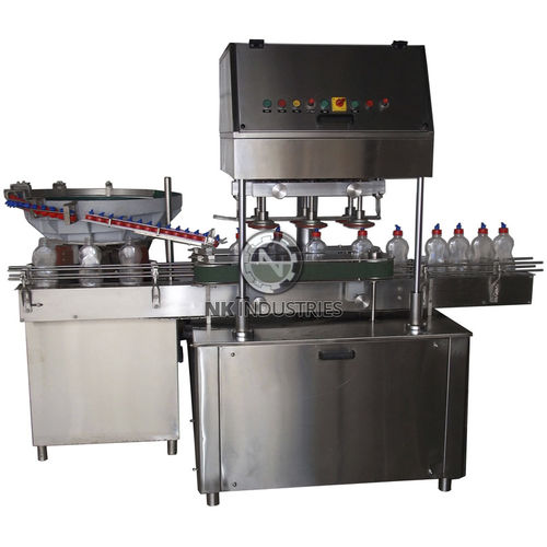 Tappatrice avvitatrice lineare - NKLC-100 - N.K. INDUSTRIES - a motore / automatica / per prodotti igienici