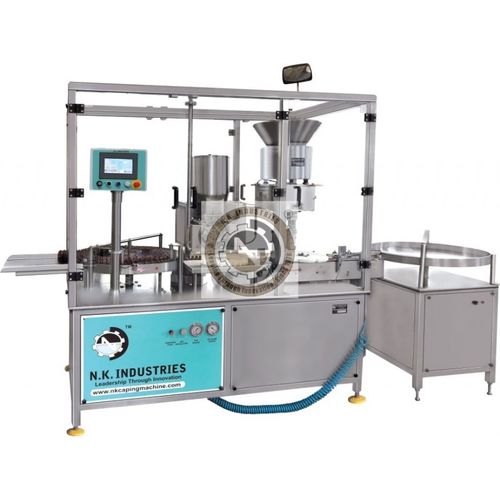 Riempitrice semiautomatica - NKPF-120s - N.K. INDUSTRIES - per fiale / per polveri / per l'industria farmaceutica