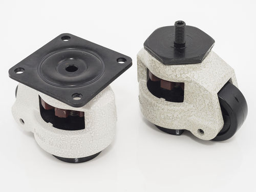Ruota fissa - AC-65 series - Tai Sam Hardware Corporation - con piastra girevole / a barra / in acciaio