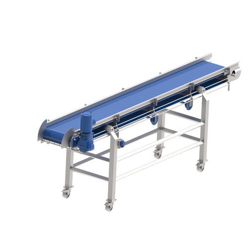 Nastro trasportatore in PU - FB 04-30 - EIMA Engineering GmbH - superficie a punte / per l'industria agroalimentare / blu