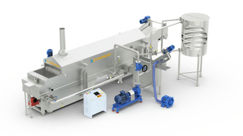 Friggitrice industriale in continuo - Economode Food Equipment (India) Pvt. Ltd. - per snack / in acciaio inossidabile / automatica