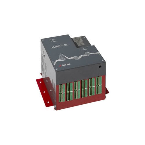 Sistema di acquisizione dati per edificio - DYMAS 24 ALBEN CUBE - SOLGEO SRL - di tensione / di vibrazioni / di velocità