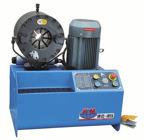Pressa crimpatrice per tubi flessibili - KM-91Z - Handanshi Kangmai Hydraulic Equipment Co. Ltd. - semiautomatica / idraulica / controllata da PLC