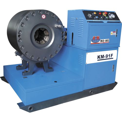 Pressa crimpatrice per cavi elettrici - KM-91F-440 - Handanshi Kangmai Hydraulic Equipment Co. Ltd. - per tubi flessibili / automatica / idraulica