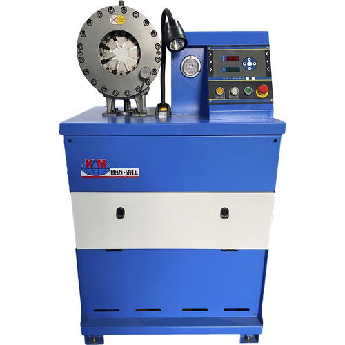 Pressa crimpatrice per tubi flessibili - KM-32L - Handanshi Kangmai Hydraulic Equipment Co. Ltd. - per tubi flessibili idraulici / interamente automatica / idraulica