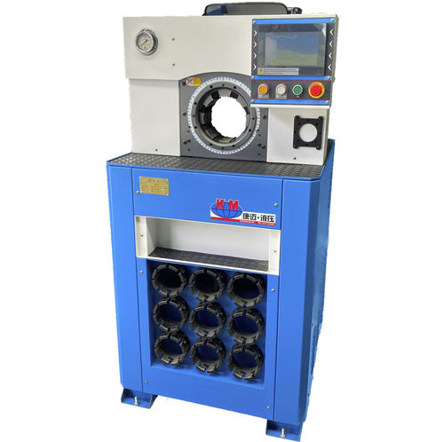Pressa crimpatrice per tubi flessibili - KM-81B-51 - Handanshi Kangmai Hydraulic Equipment Co. Ltd. - automatica / idraulica / controllata da PLC