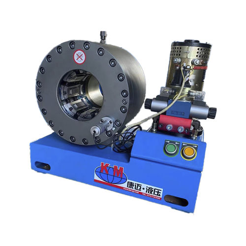 Pressa crimpatrice per tubi flessibili - KM-91C-6DC - Handanshi Kangmai Hydraulic Equipment Co. Ltd. - per tubi flessibili idraulici / semiautomatica / idraulica