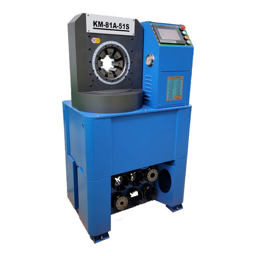 Pressa crimpatrice per tubi flessibili - KM-81A-51S - Handanshi Kangmai Hydraulic Equipment Co. Ltd. - per tubi flessibili idraulici / automatica / idraulica