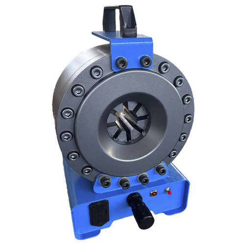 Pressa crimpatrice per tubi flessibili - Handanshi Kangmai Hydraulic Equipment Co. Ltd. - per raccordi a gomito / manuale / idraulica