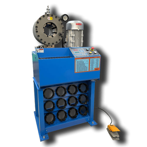 Pressa crimpatrice per tubi flessibili - KM-91H7 - Handanshi Kangmai Hydraulic Equipment Co. Ltd. - per raccordi a gomito / per tubi flessibili idraulici / interamente automatica