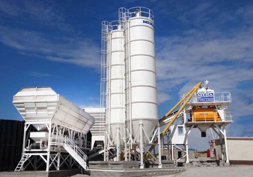 Silo a fondo conico - MEKA Crushing Screening and Concrete Batching Technologies - saldato / telescopico / per cemento