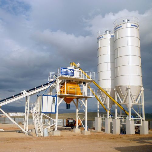 Centrale di betonaggio stazionario - C100 - MEKA Crushing Screening and Concrete Batching Technologies - compatto / continuo