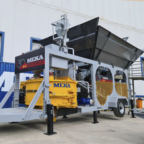 Centrale di betonaggio mobile - S30 - MEKA Crushing Screening and Concrete Batching Technologies - compatto
