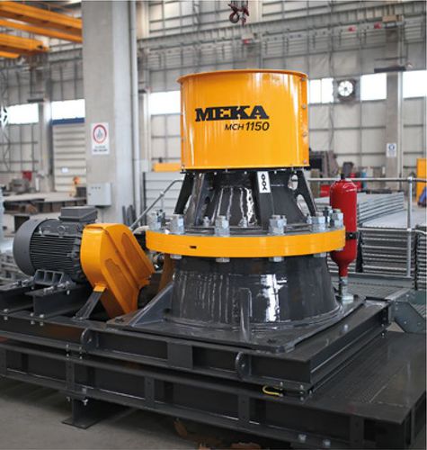 Frantoio a cono - MCH - MEKA Crushing Screening and Concrete Batching Technologies - fisso / per la produzione di sabbia / ad alta capacità