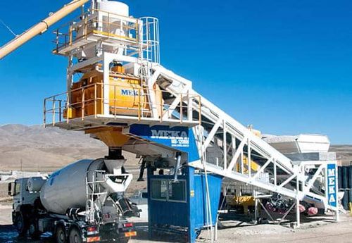 Centrale di betonaggio semimobile - M120 - MEKA Crushing Screening and Concrete Batching Technologies - continuo / con doppio chassis